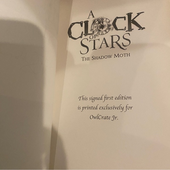 NWOT A Clock of Stars the Shadow Moth/ signed hardcover - Picture 6 of 6